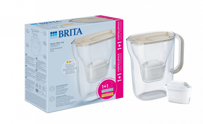 Фільтр-глечик Brita Style Essential MXPro 2.4л (1.4л очищеної води) + 2 картриджа пісочний