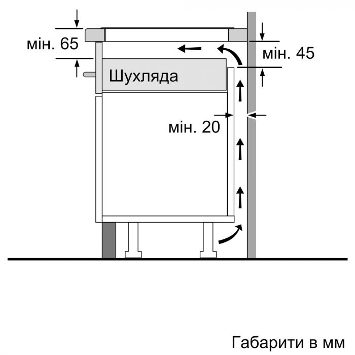 Варильна поверхня Siemens індукційна, 60см, чорний