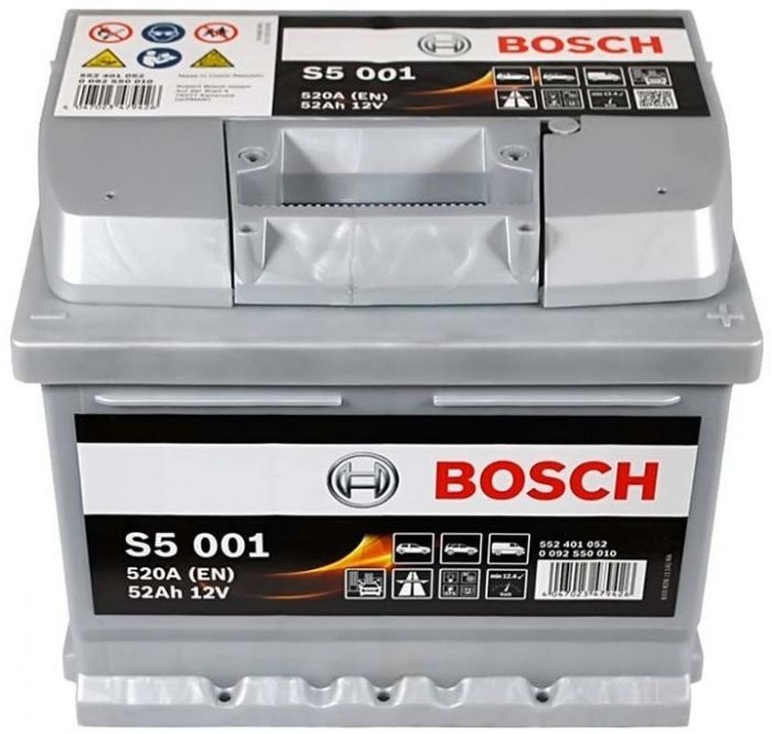 Акумулятор Bosch S5 12В 52А·год 520А R+ (0 092 S50 010)
