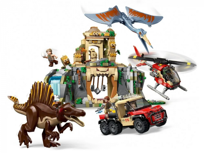Конструктор LEGO Jurassic World Повітряна місія зі спинозавром і кетцалькоатлем