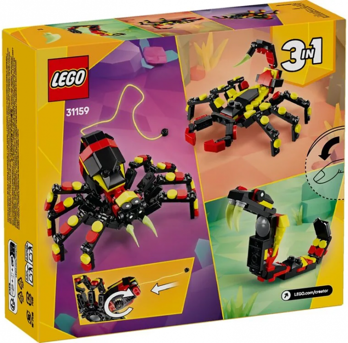 Конструктор LEGO Creator Дикі тварини: Дивовижний павук