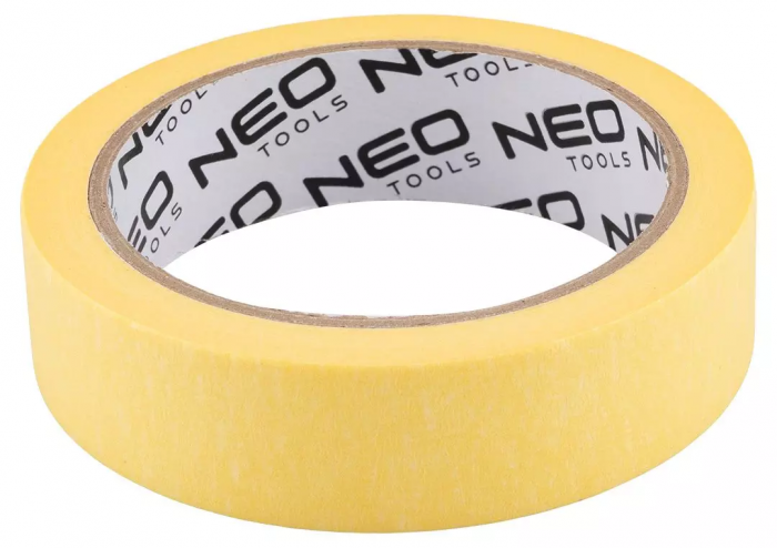Стрічка малярна Neo Tools, 25мх25мм, жовтий  набір 2шт