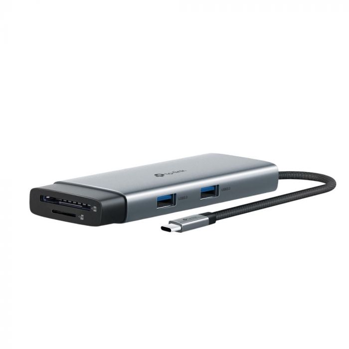 Хаб USB TP-LINK UH7021C USB-C > 3xUSB3.0/1xHDMI/1xSD/1xmicroSD/1xPD 100Wh