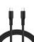 Кабель Belkin USB-C > USB-C заряджання/синхронізації 240Вт PD, 2м, плетений, чорний