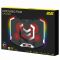 Підставка для ноутбука 2E GAMING CPG-004, до 15.6", 2xUSB-A, LCD/phone holder, RGB, чорний