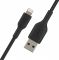 Кабель Belkin USB-A > Lightning заряджання/синхронізації 12Вт, 2м, плетений, чорний