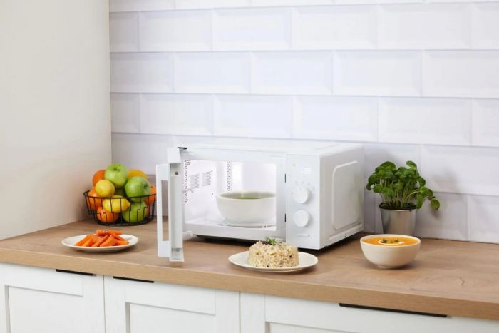 Мікрохвильова піч Gorenje, 20л, електр. керув., 800Вт, дисплей, 20 програм, інвертор, білий