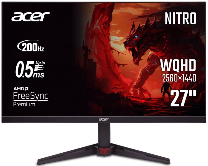 Монітор Acer 27" VG270UX1bmiipx 2*HDMI, DP, MM, IPS, 2560x1440, 200Hz, 1ms