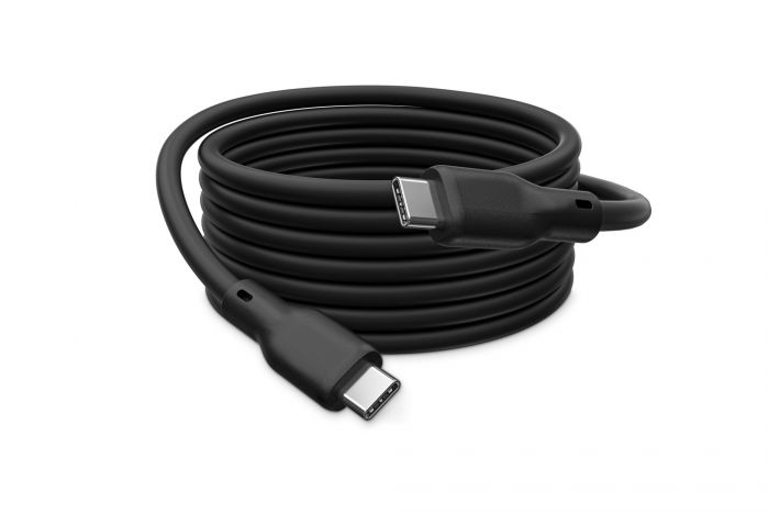 Кабель DIGITUS USB-C > USB-C заряджання/синхронізації, USB4 2.0, 80G, 240W, 16K, силіконовий, 0.5м, чорний