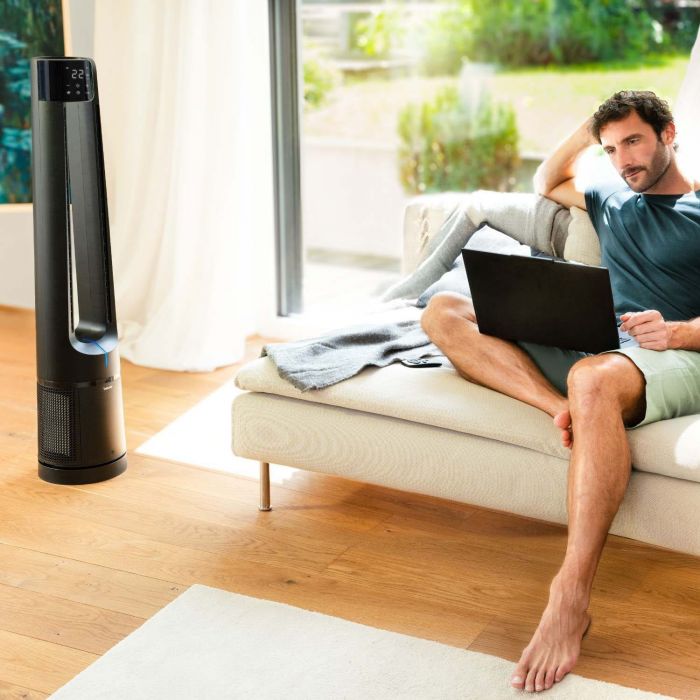 Очищувач повітря та вентилятор 2-в-1 Beurer, 35м2, HEPA H13 + аугольний фільтр, 5режимів, чорний