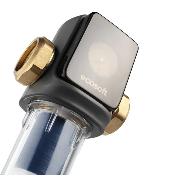 Фільтр дисковий механічного очищення Ecosoft 1", самопромивний з манометром