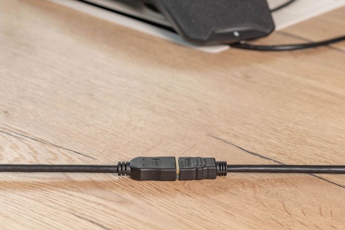 Кабель DIGITUS HDMI High speed + Ethernet (AM/AF) 2.0м, чорний