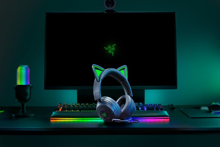 Гарнітура Razer Kraken Kitty V3 X, mini-jack, 1.3м, чорний