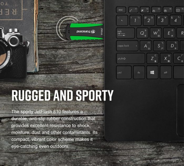 Накопичувач Transcend 128GB USB 3.1 Type-A JetFlash 810 Rugged