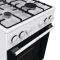 Плита Gorenje комбінована, 68л, 50x60см, емальовані реш, з кришкою, білий