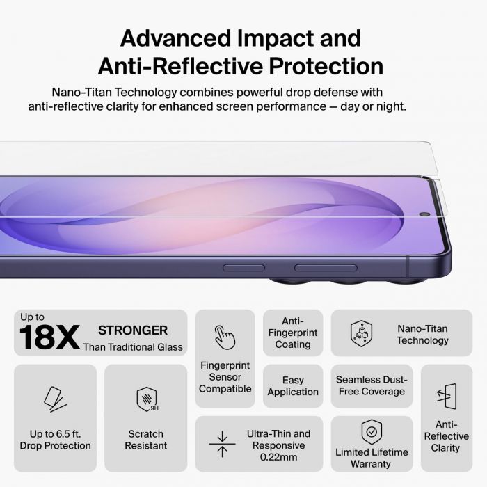 Захисне скло Belkin для Samsung Galaxy S26 Ultra Titan SmartShield (1 Pack)