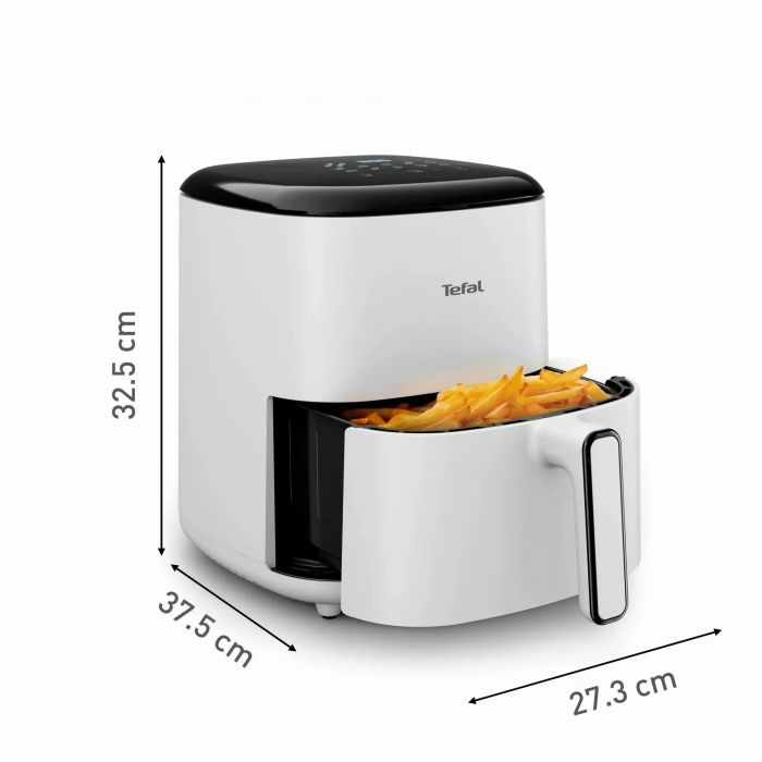 Мультипіч Tefal Easy Fry Max, 1500Вт, чаша-5л, сенсорне керув., 10 програм, пластик, білий