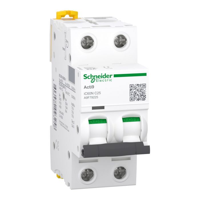 Автоматичний вимикач Schneider Electric, IC60N 2P C 25A (6kA)