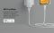 Кабель Belkin USB-A > Lightning заряджання/синхронізації 12Вт, 1м, плетений, силіконовий, з ремінцем на магніті, білий
