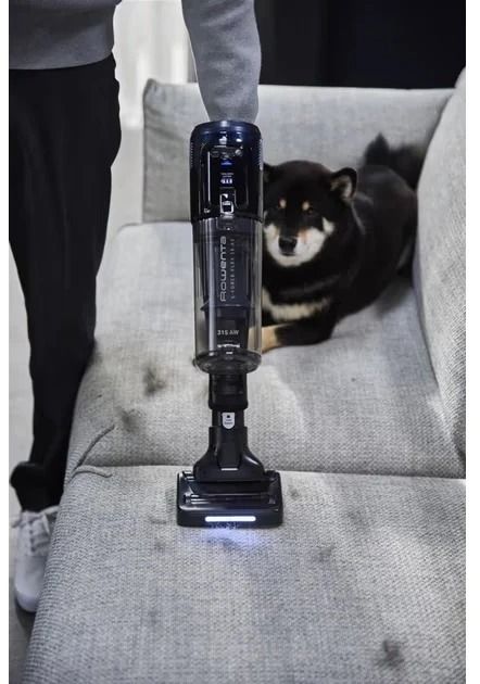 Пилосос Rowenta безпровідний X-Force Flex 16.60 Animal, 315Вт, вологе прибирання, конт пил -0.65л, автон. робота до 120хв, HEF system 99,9%, чорно-сірий