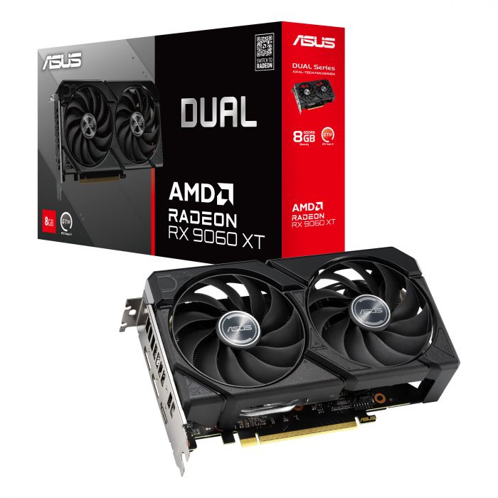 Вiдеокарта ASUS Radeon RX 9060 XT 8GB GDDR6 DUAL-RX9060XT-8G