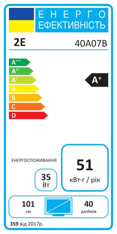 Телевізор 40" 2E LED FHD 60Hz Smart Android Black