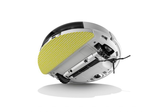 Робот-пилосос Karcher RCV 5, h=9.7см, вологе прибирання, конт пил -0.330л, вода -0.240л, автон. робота до 120хв, білий
