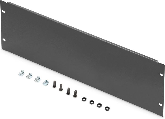 Заглушка DIGITUS 19’’ 2U, колір панелі чорний (RAL 9005)
