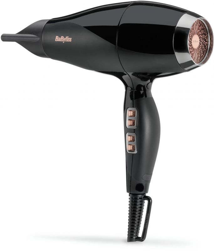 Фен Babyliss Air Power Pro, 2300Вт, 3 режими, дифузор, іоніз-я, хол. обдув, кераміка, чорний