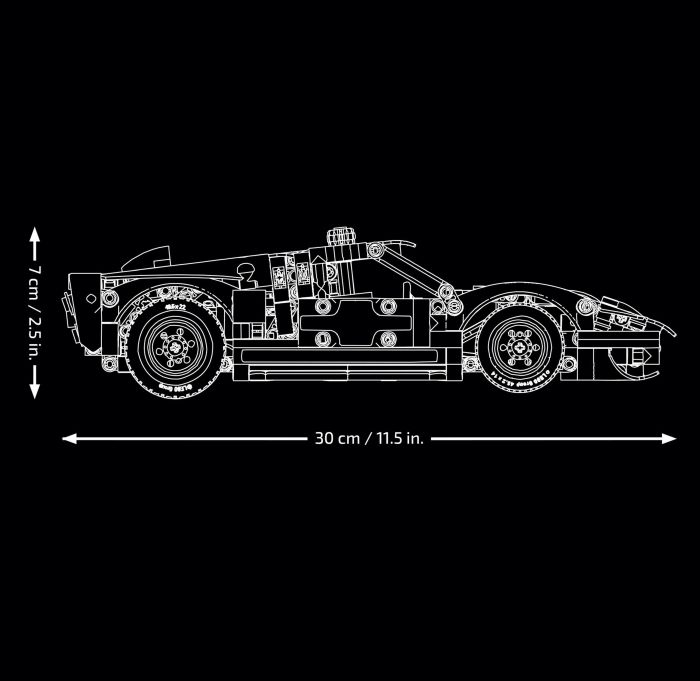 Конструктор LEGO Technic Автомобіль для перегонів Ford GT40 MKII 1966 року
