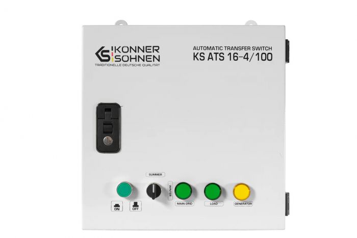 Блок автоматичного введення резерву (АВР) Konner&Sohnen KS ATS 16-4/100 230/400В 100А 12кг