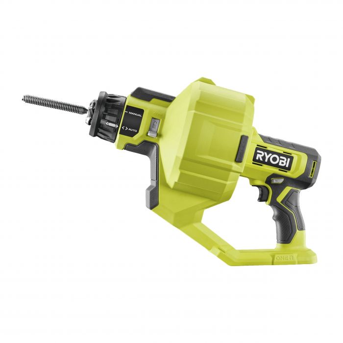 Машина для прочищення труб акумуляторна Ryobi ONE+ RDA18-0 18В діаметр труби до 50мм 6.8м 3.3кг без АКБ та ЗП