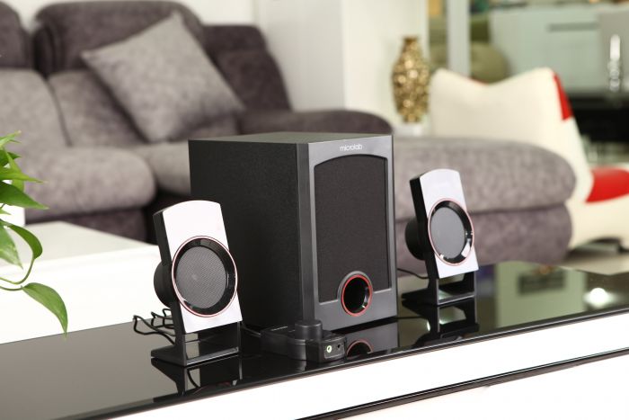 Акустична система MICROLAB M-111 2.1, 12W, mini-jack, чорний
