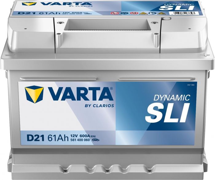 Акумулятор Varta Dynamic SLI 12В 61Аг 600А R+ (561400060)