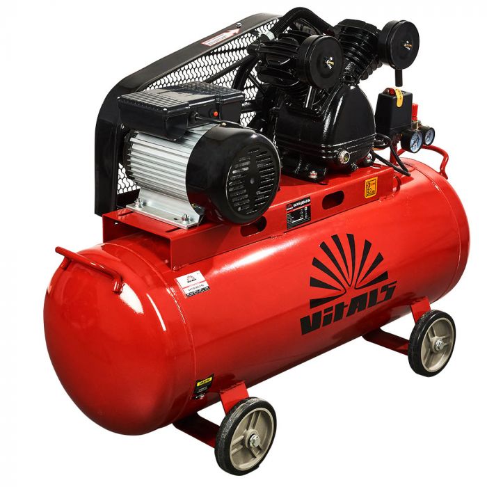 Компресор повітряний Vitals GK100.j65v2-8a 2100Вт, 100л, 280/170л/хв, 8бар, 64.20кг