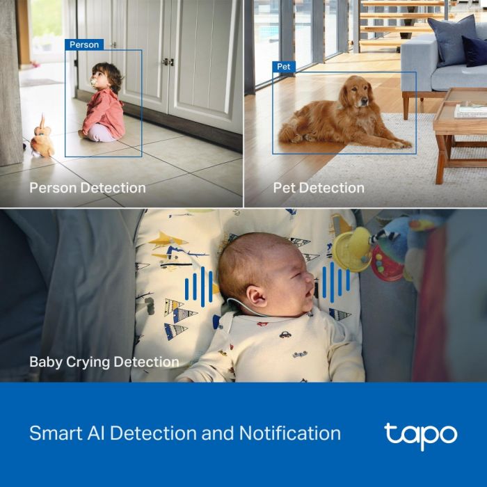 IP-Камера TP-LINK Tapo C260 8MP N300 microSD motion detection.