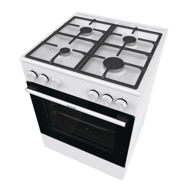 Плита Gorenje газова, 72л, 60x60см, чавун, білий