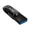 Накопичувач SanDisk  128GB USB 3.1 Type-A + Type-C Ultra Dual Drive Go Чорний