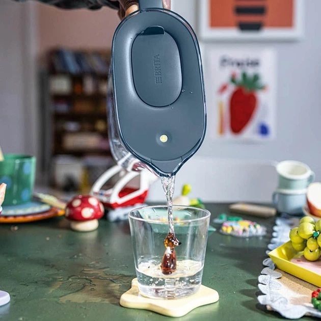 Фільтр-глечик Brita Style Essential MXPro 2.4л (1.4л очищеної води) + 2 картриджа сіро-блакитний