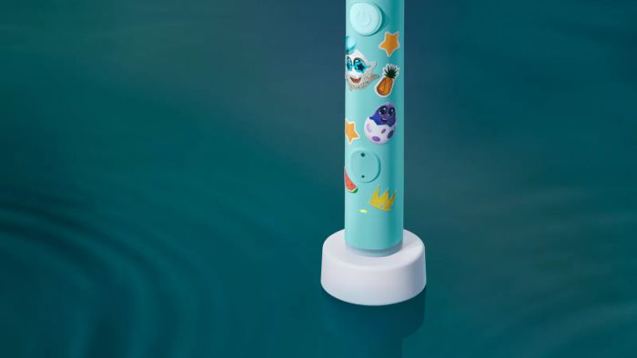 Щітка зубна електр. Philips, Sonicare For Kids Smart, насадок-1, 2 режими, наліпки, блакитний