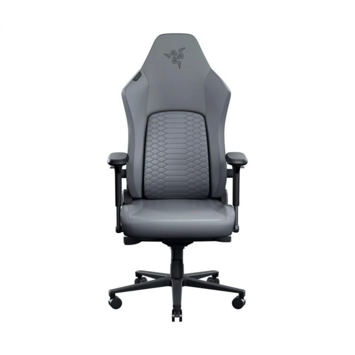 Крісло Razer Iskur V2 NewGen, EPU шкіра з CoolTouch™, 4D-Armrests, сірий світлий