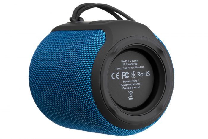 Портативна акустична система 2E SoundXPod 15Вт, BT 5.3, TWS, IPX6, Синій