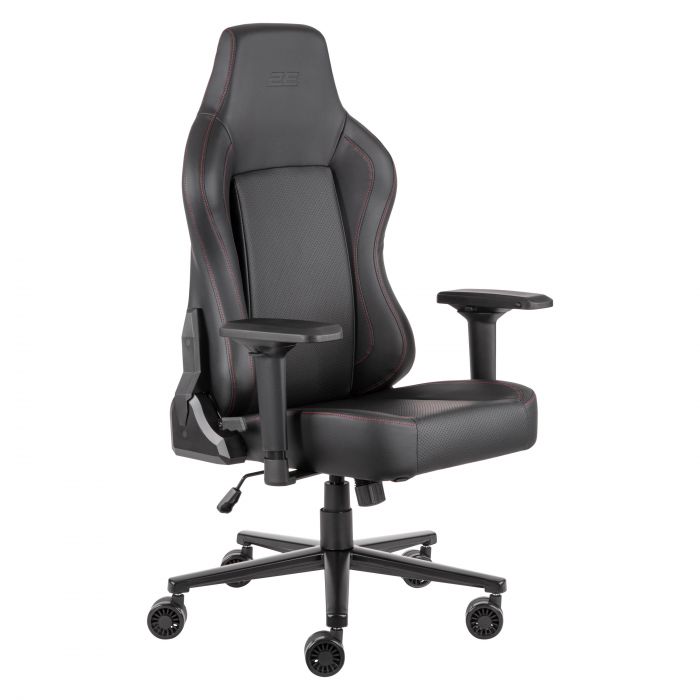 Крісло 2E GAMING BASAN II, ПУ шкіра, 4D-Armrests, чорно-червоний