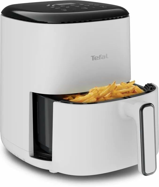 Мультипіч Tefal EasyFry Compact, 1300Вт, чаша-3л, сенсорне керув., 10 програм, пластик, білий