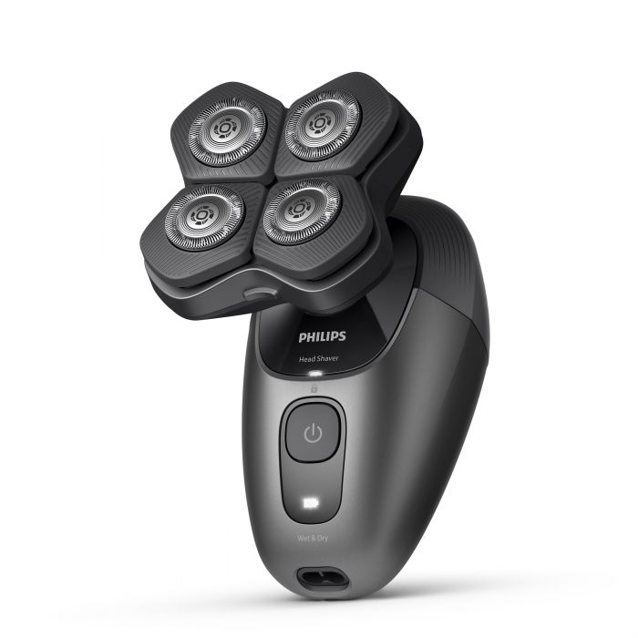 Бритва електр. для голови  Philips роторна Pro Series 7000,  бритв.головок-4, Li-Ion, сух.+волог., кейс для зберіг., чорний