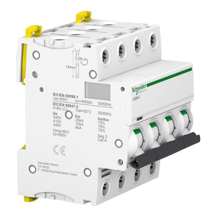Автоматичний вимикач Schneider Electric, IC60N 4P C 50A (6kA)