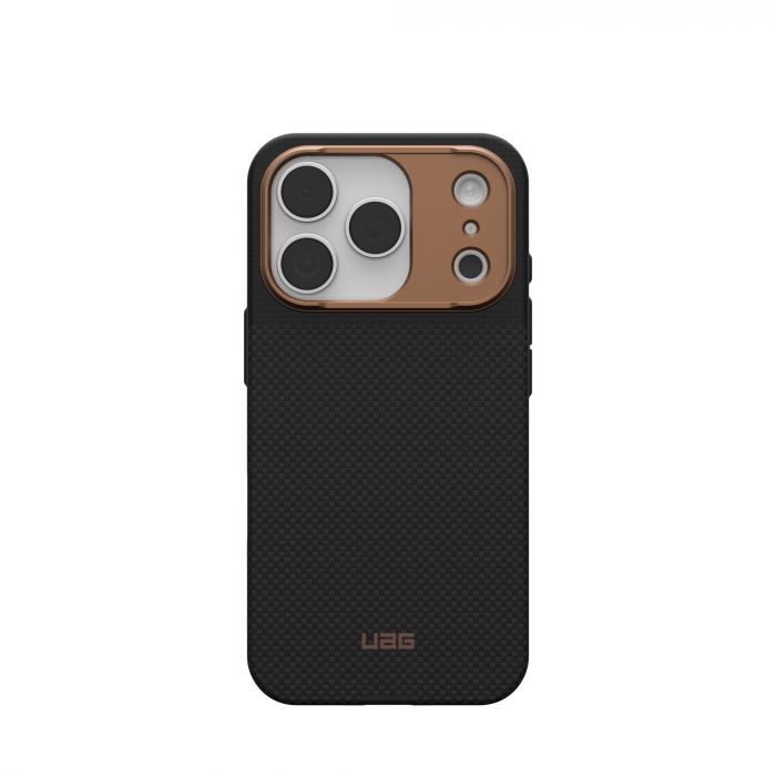 Чохол UAG для iPhone 17 Pro, Fibr Armr Magsafe, Kevlar Graphite/Bronze