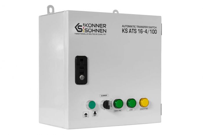 Блок автоматичного введення резерву (АВР) Konner&Sohnen KS ATS 16-4/100 230/400В 100А 12кг