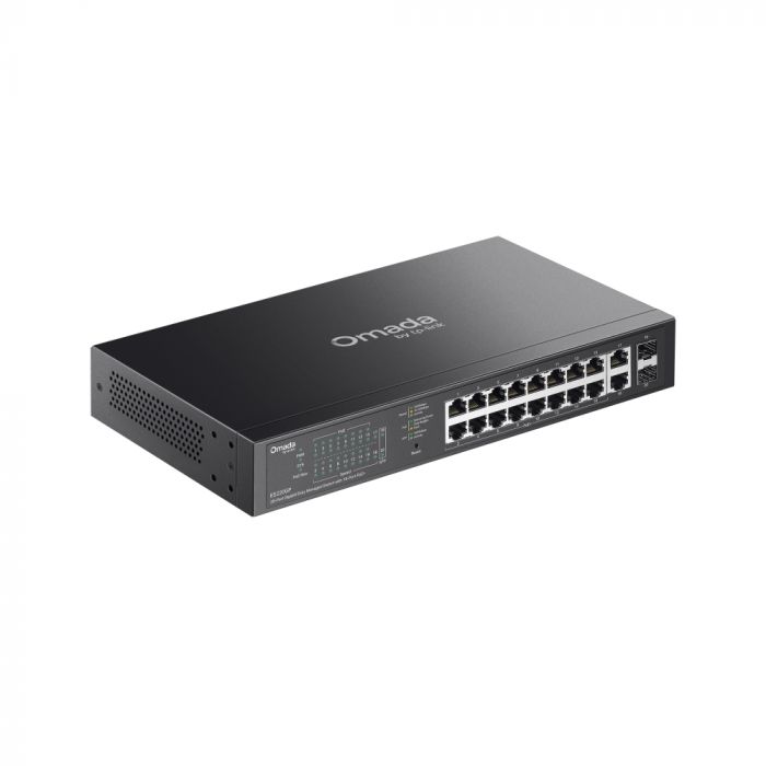 Комутатор TP-LINK ES220GP  18xGE (16xPoE), 250W, 2xSFP, WebSmart