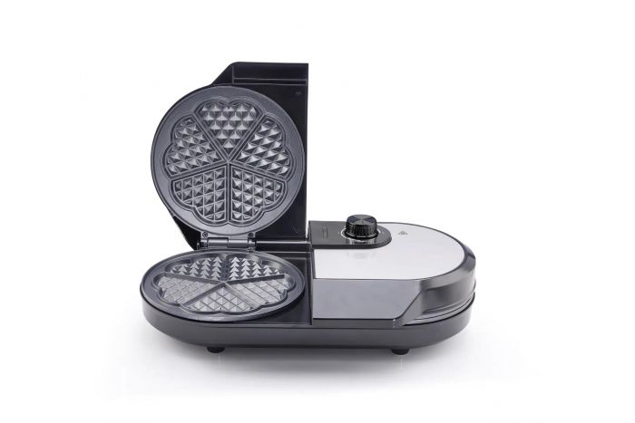 Міні-гриль  Gorenje 1400Вт, алюміній, пластина д/вафель, корпус-метал, чорний